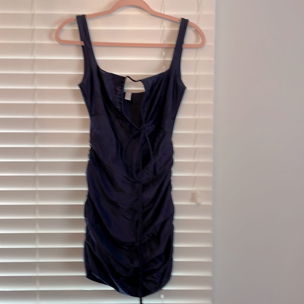 Navy dress- stretchy
